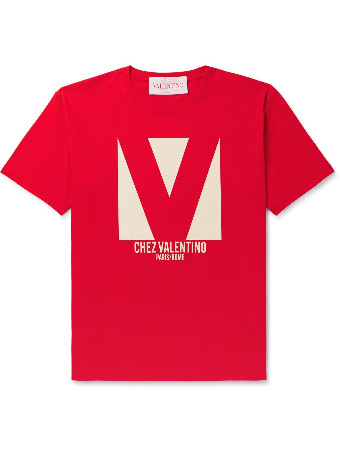 VALENTINO T-shirt Logo In Red Product Image