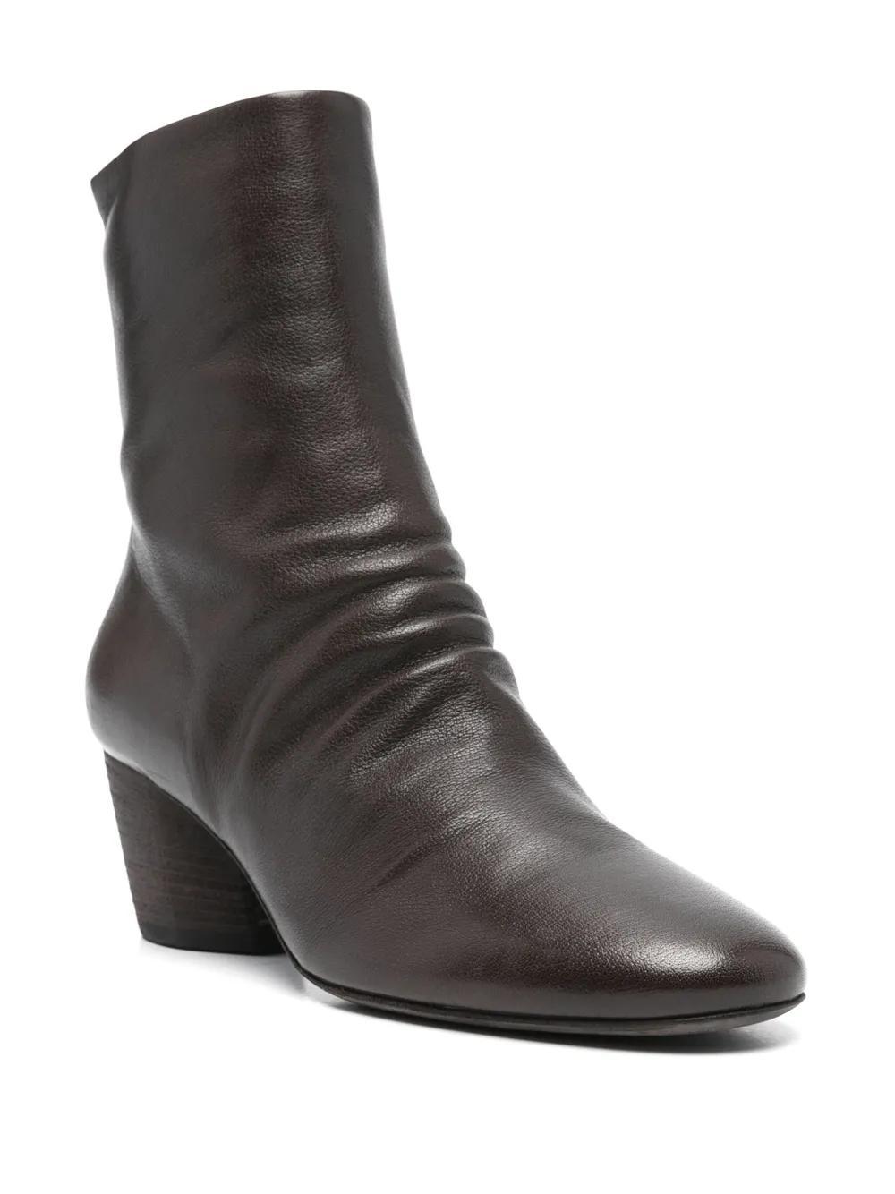 OFFICINE CREATIVE 55mm Leather Ankle Boots In Brown Product Image