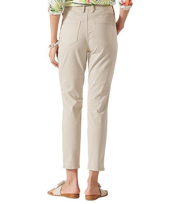 Tommy Bahama Boracay Beach Cotton Blend Stretch Sateen High Rise Ankle Jeans Product Image