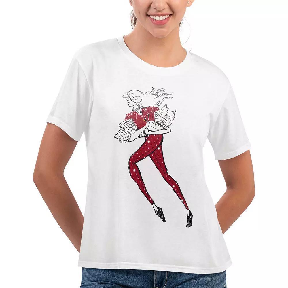 Women's G-III 4Her by Carl Banks White Las Vegas Raiders Play The Ball T-Shirt, Size: Large, Lvr White Product Image