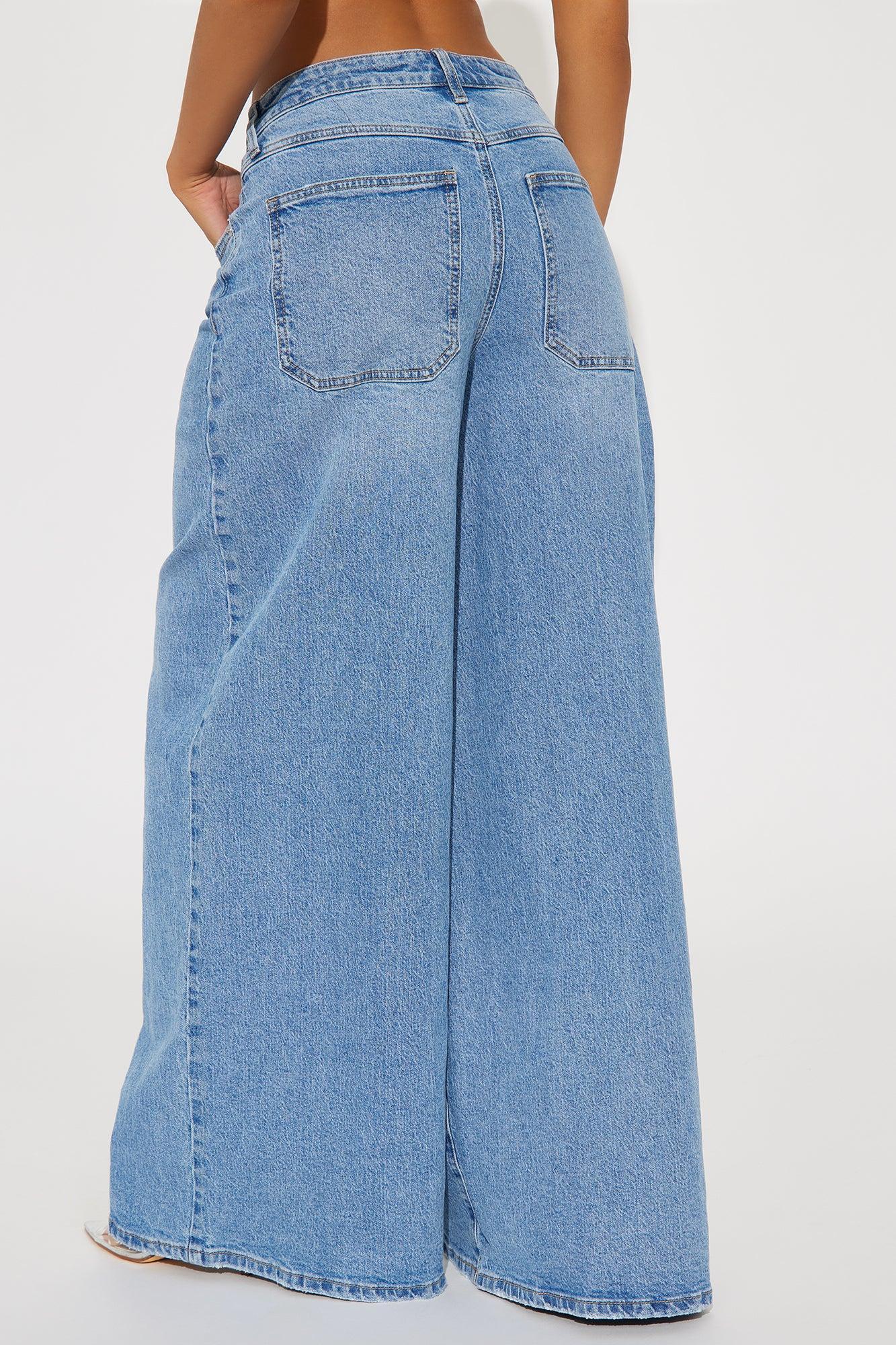 Kai Ultra Wide Leg Jeans - Medium Wash Product Image