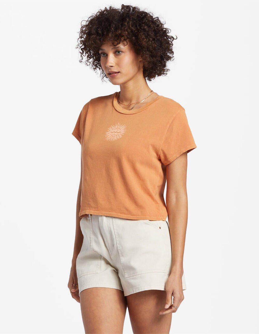BILLABONG Diamond Life Womens Crop Tee - ORANGE Product Image