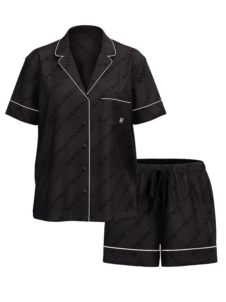 Glazed Satin Long Pajama Set Product Image