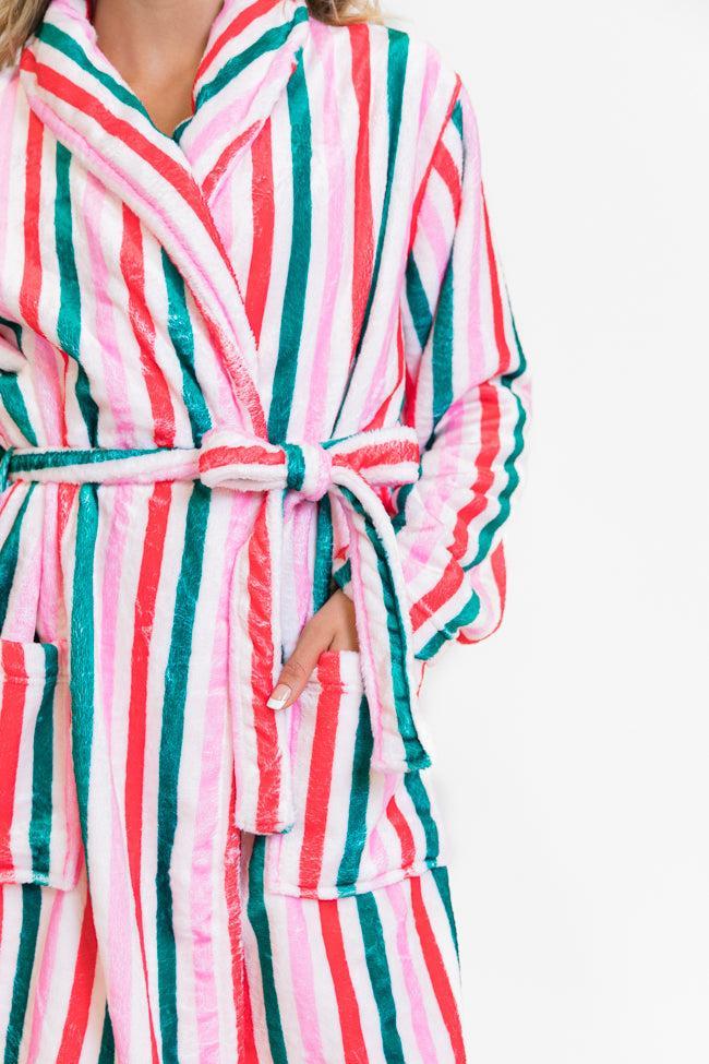 Christmas Stripes Rise and Shine Robe FINAL SALE Product Image