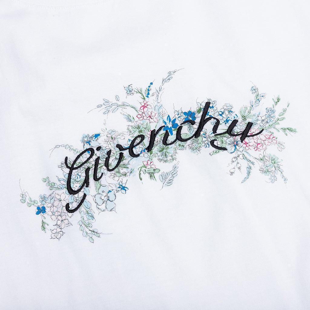 Flowers Cotton T-Shirt - White Male Product Image