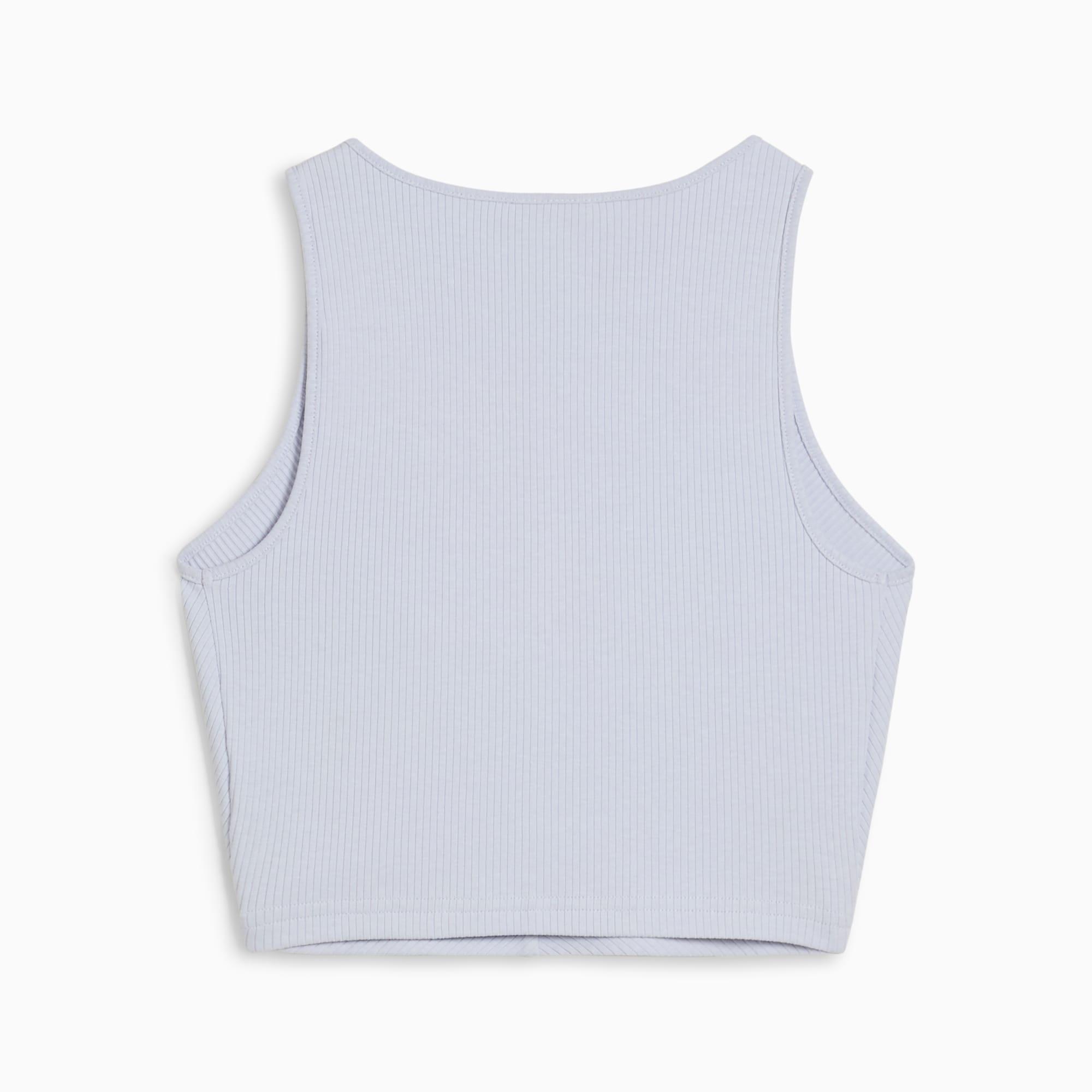 PUMA Wardrobe Essentials Women's Ribbed Crop Top Product Image
