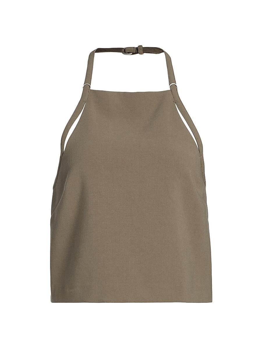 Womens Apron Halter Top Product Image