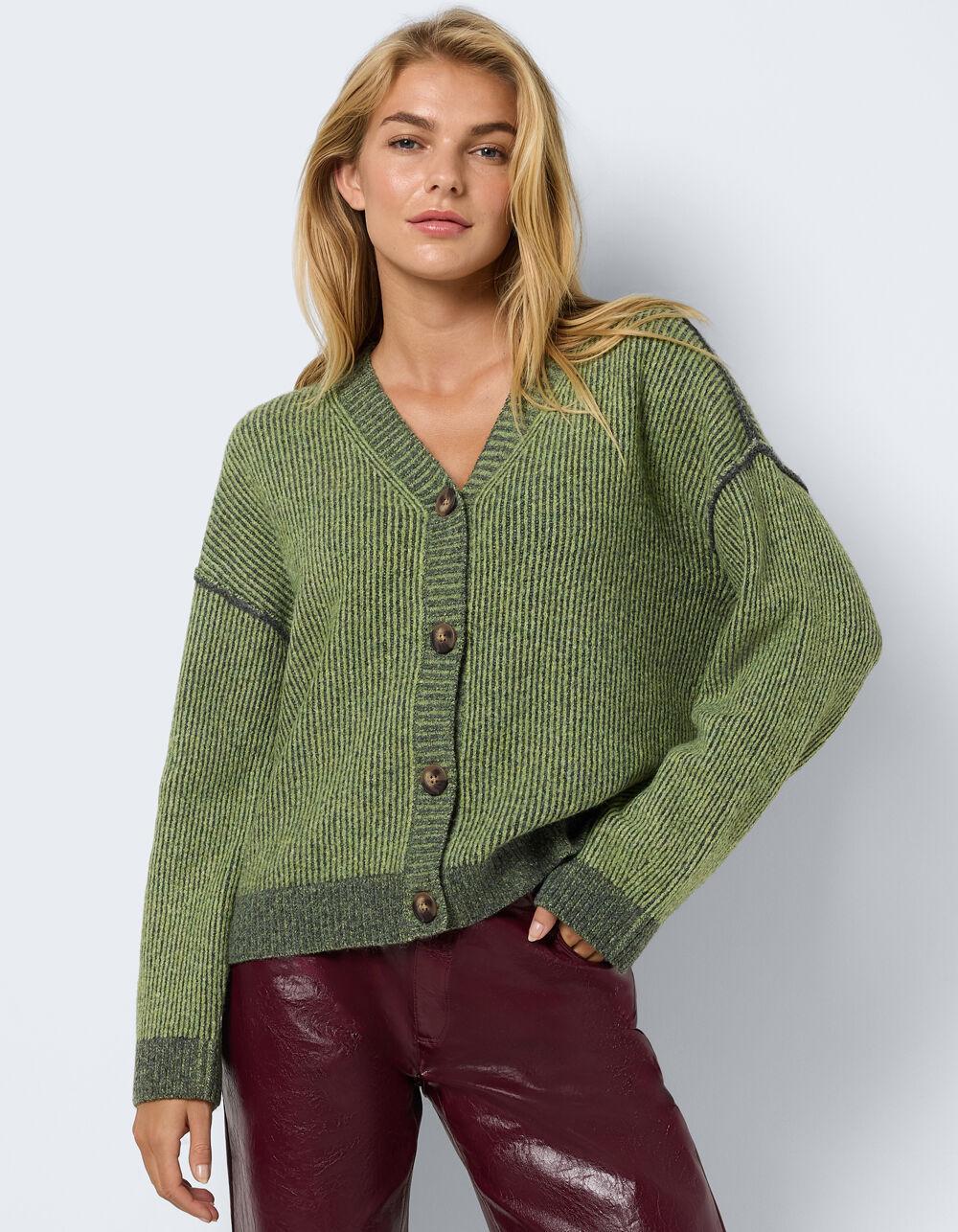 NOISY MAY Andrea Womens Cardigan - OLIVE Product Image