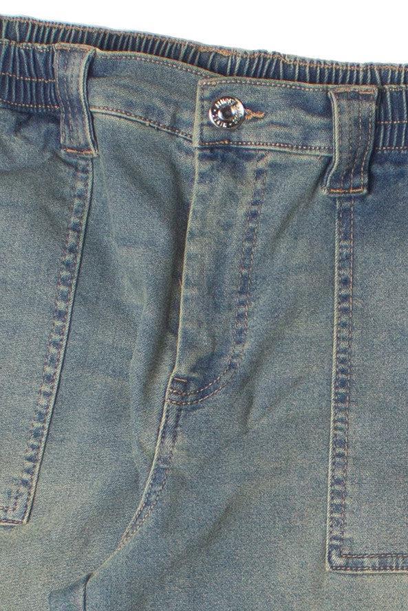 Grunge Wash Cargo Skater Jeans Product Image