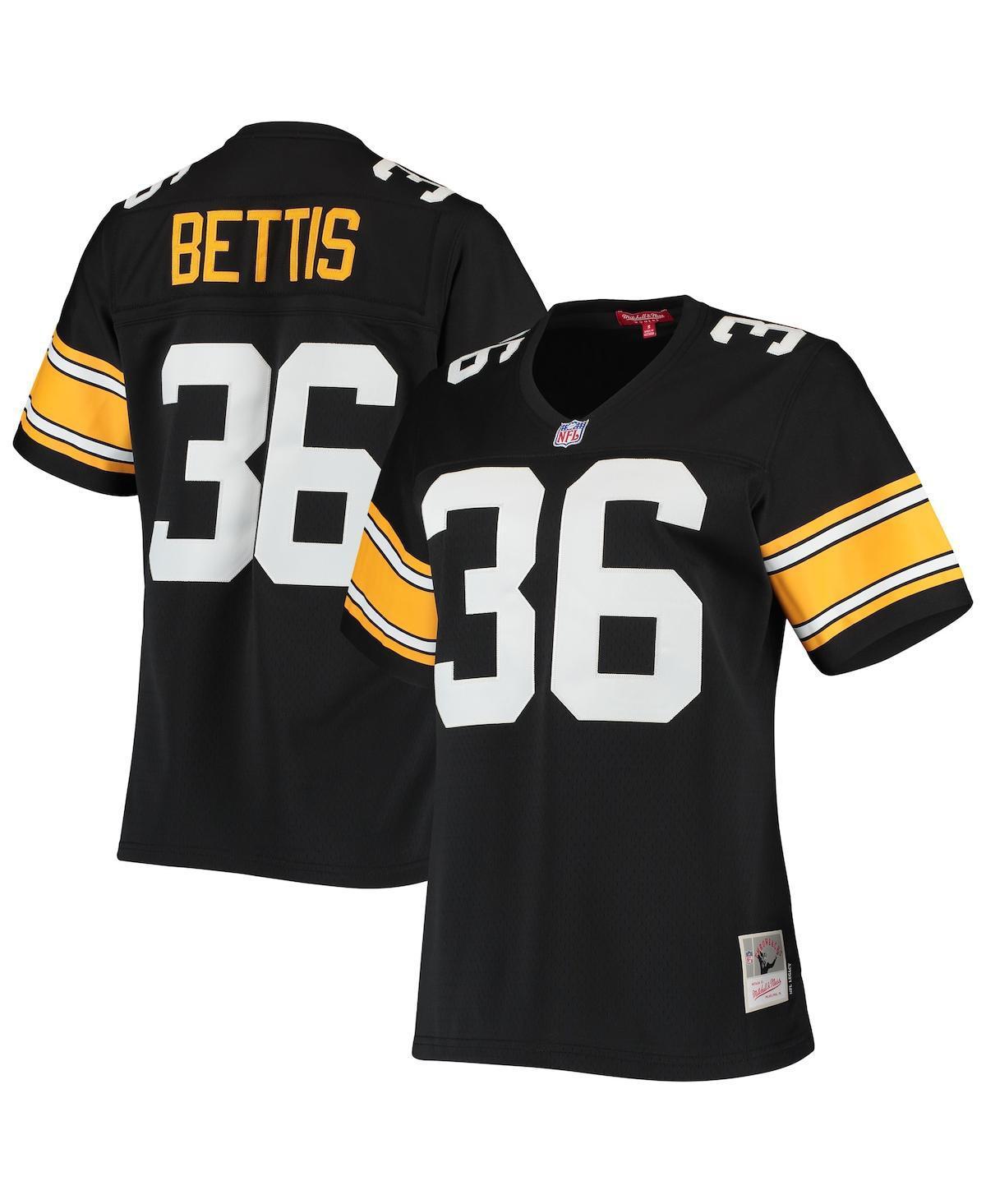 Women's Mitchell & Ness Jerome Bettis Black Pittsburgh Steelers 1996 Legacy Replica Jersey, Size: Small Product Image