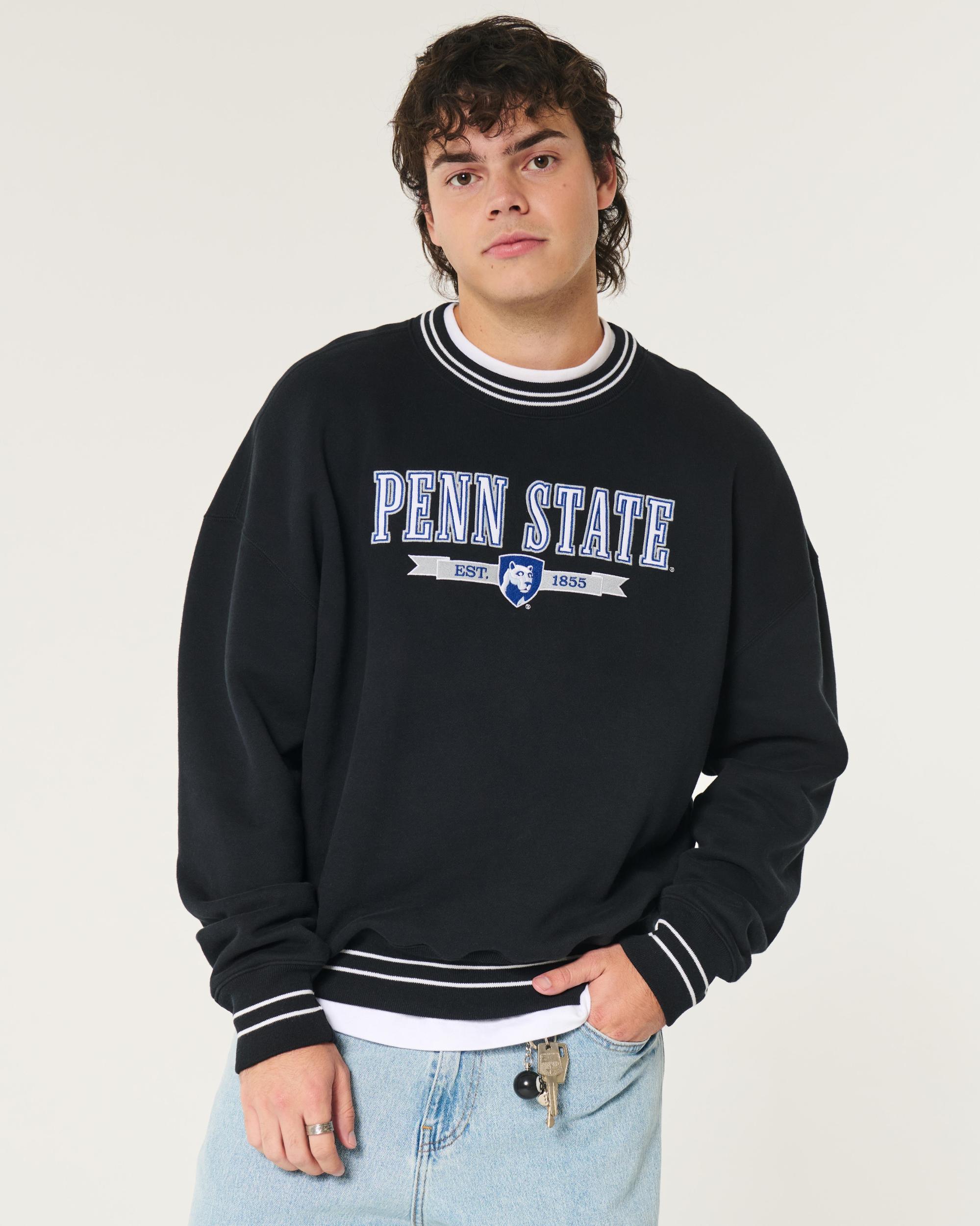 Boxy Indiana University Hoosiers Graphic Crew Sweatshirt Product Image