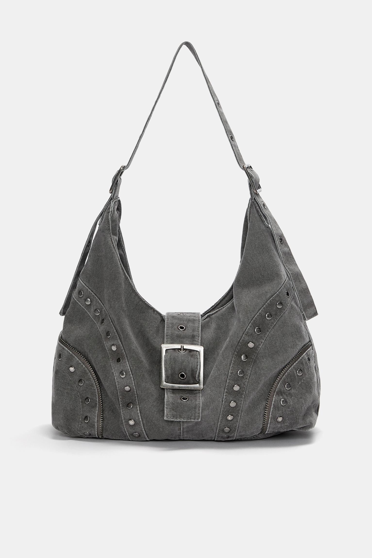 Studded canvas shopper bag Product Image