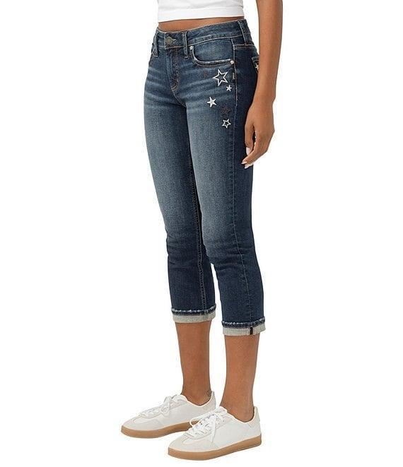 Silver Jeans Co. Elyse Mid Rise Curvy Fit Capri Jeans Product Image