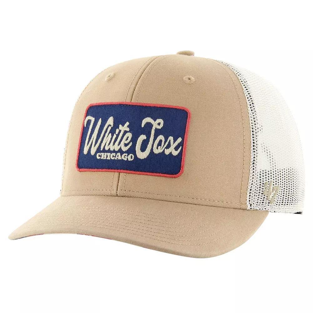 Men's '47 Khaki Chicago White Sox Glory Daze Trucker Adjustable Hat, Beig K Product Image