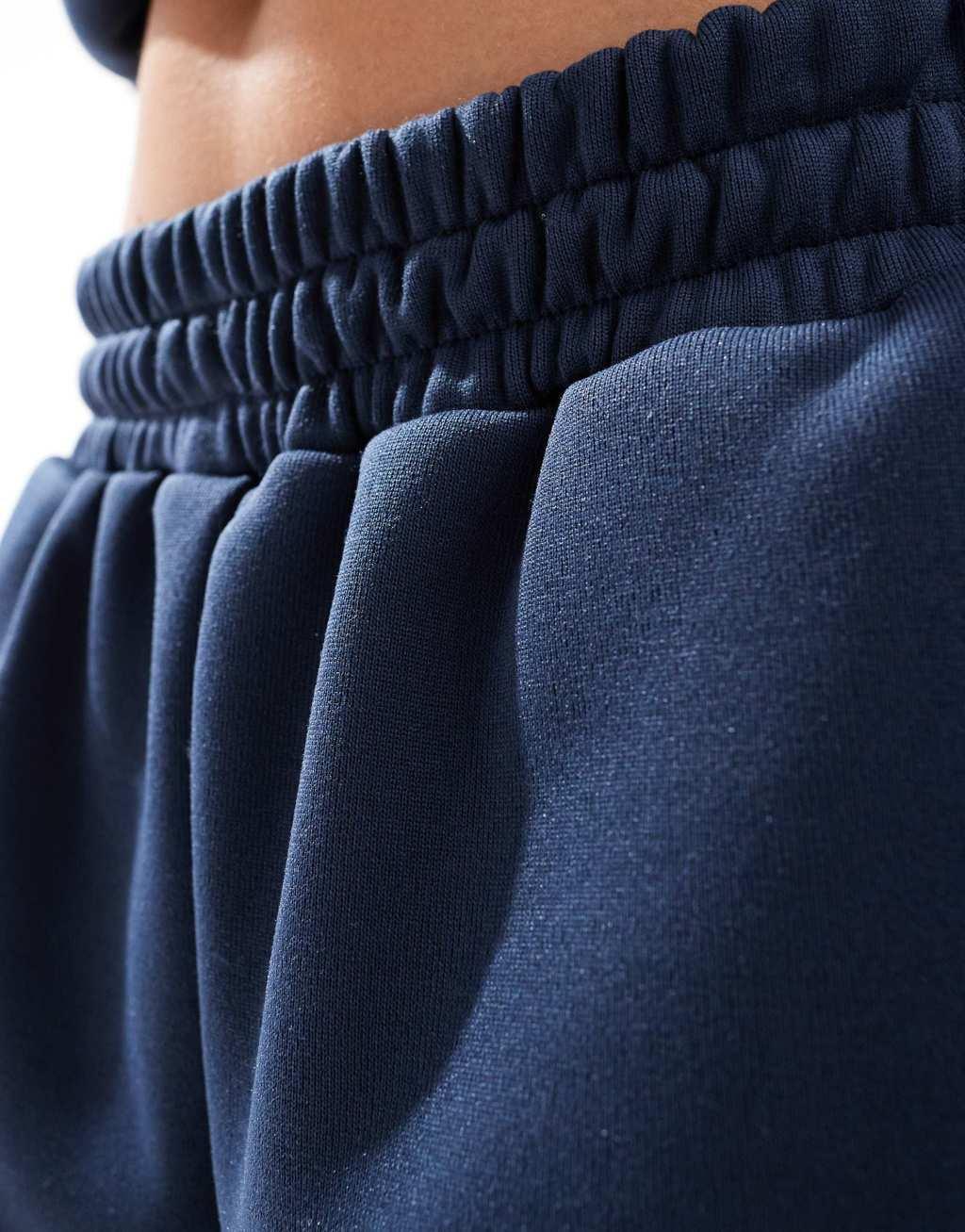ASOS DESIGN oversized barrel leg sweatpants in navy - part of a set Product Image
