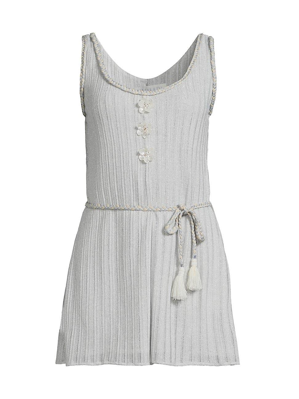 Womens Time Lavinia Metallic Ribbed Jumpsuit Product Image