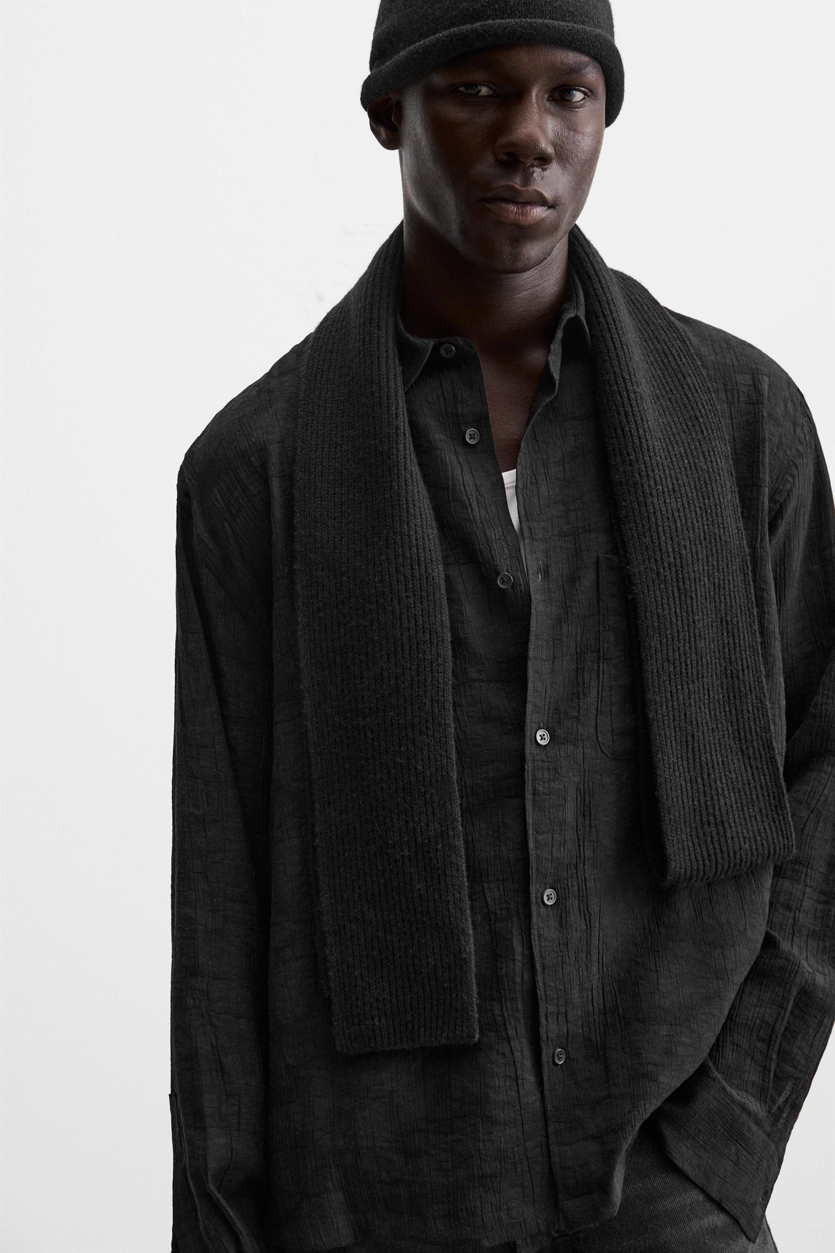 VISCOSE BLEND JACQUARD SHIRT Product Image