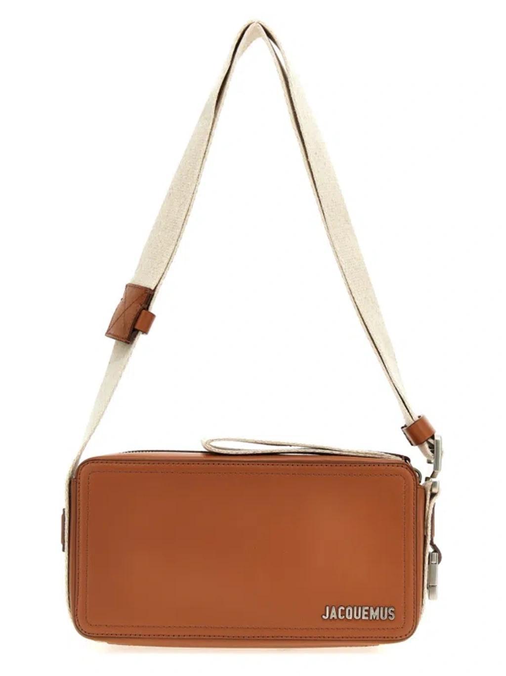JACQUEMUS Le Cuerda Horizontal Crossbody Bags Brown Product Image