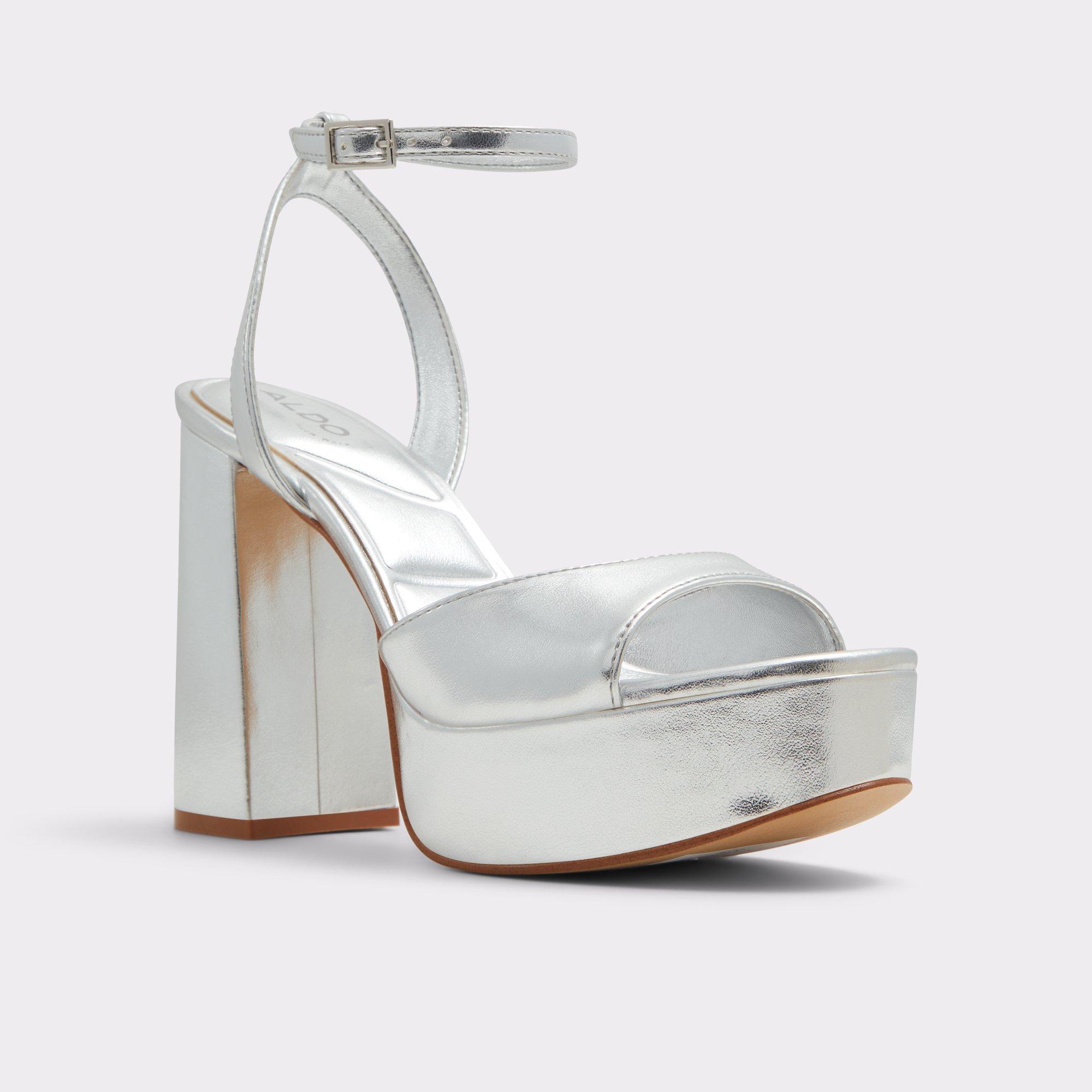 Valoria Silver Women's Platform Sandals | ALDO US Product Image