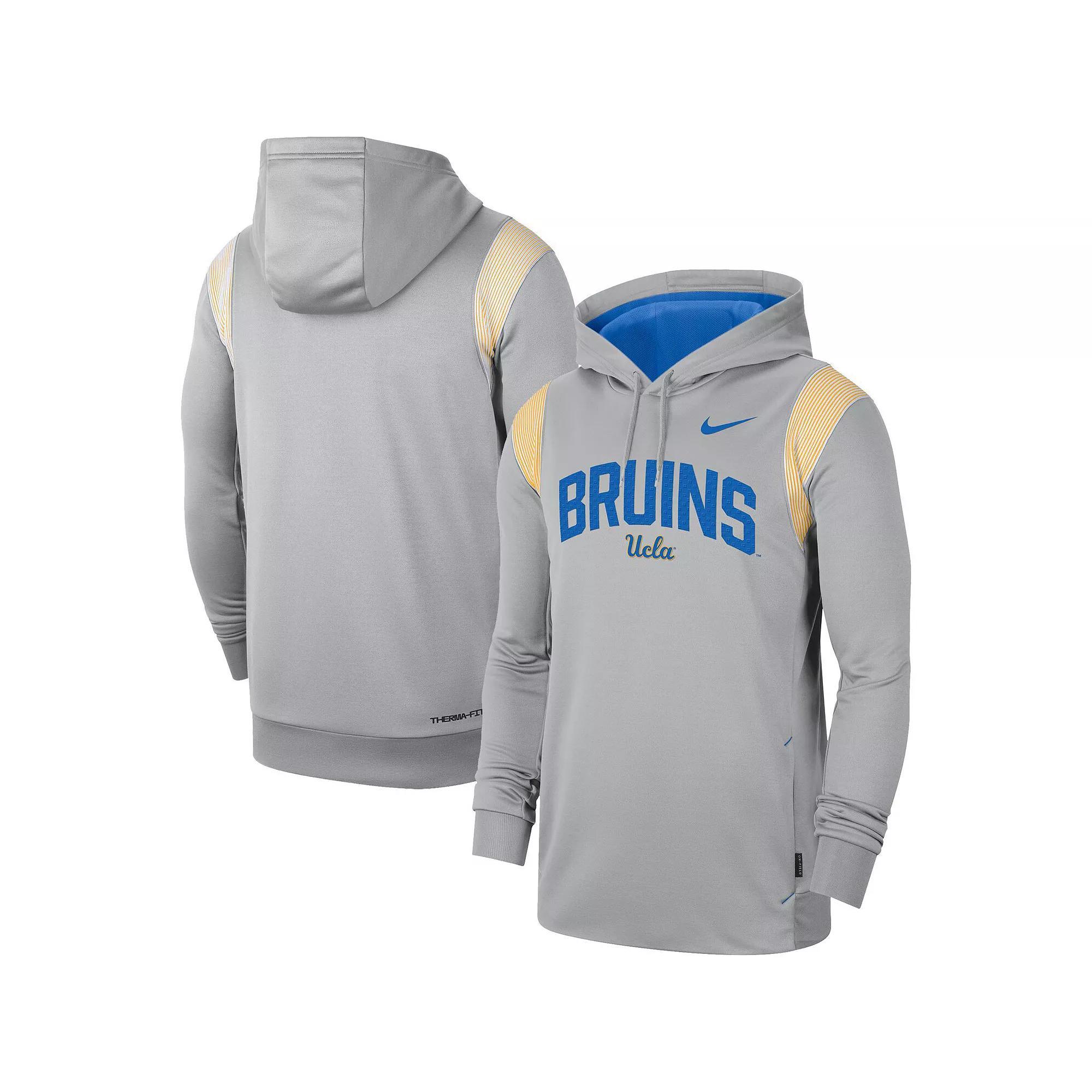 Men's Nike Gray UCLA Bruins 2022 Game Day Sideline Performance Pullover Hoodie, Size: XL, Grey Product Image