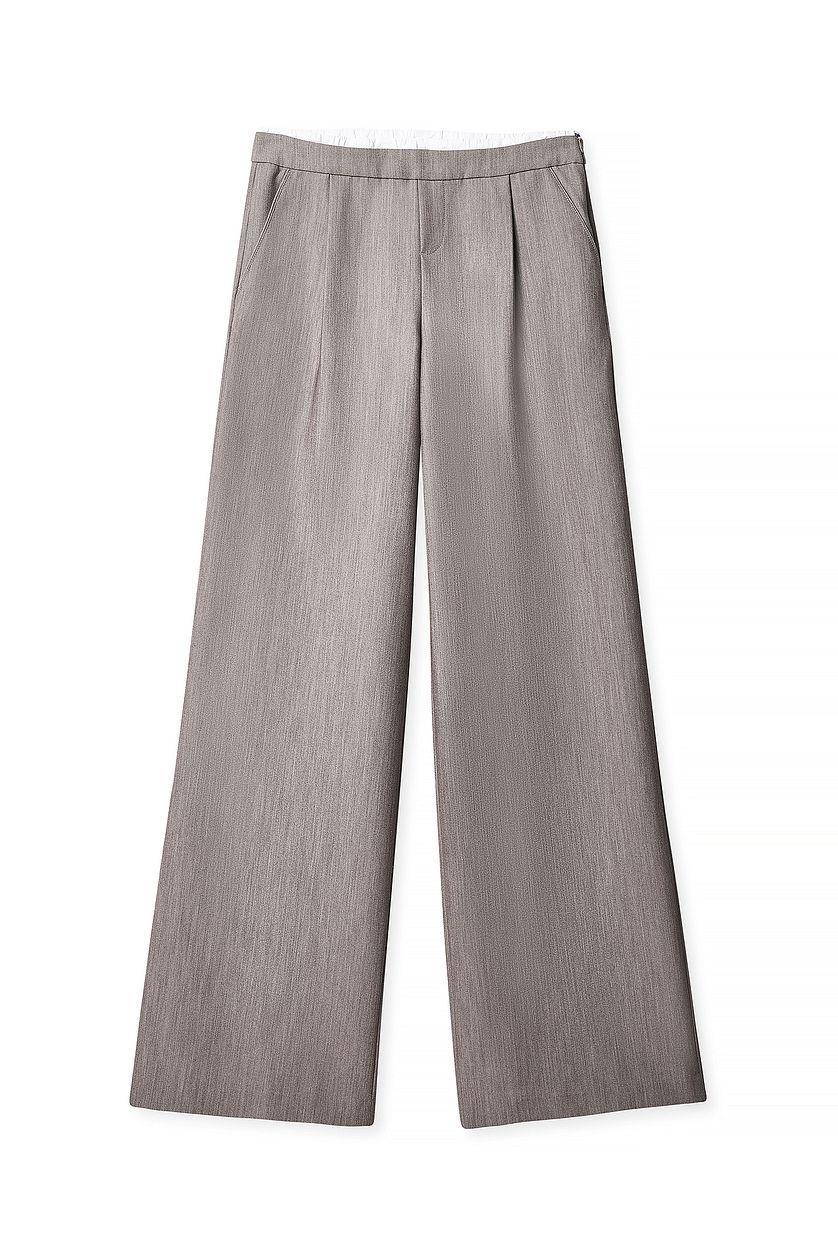 Elastic Cotton Detailed Suit Pants Product Image