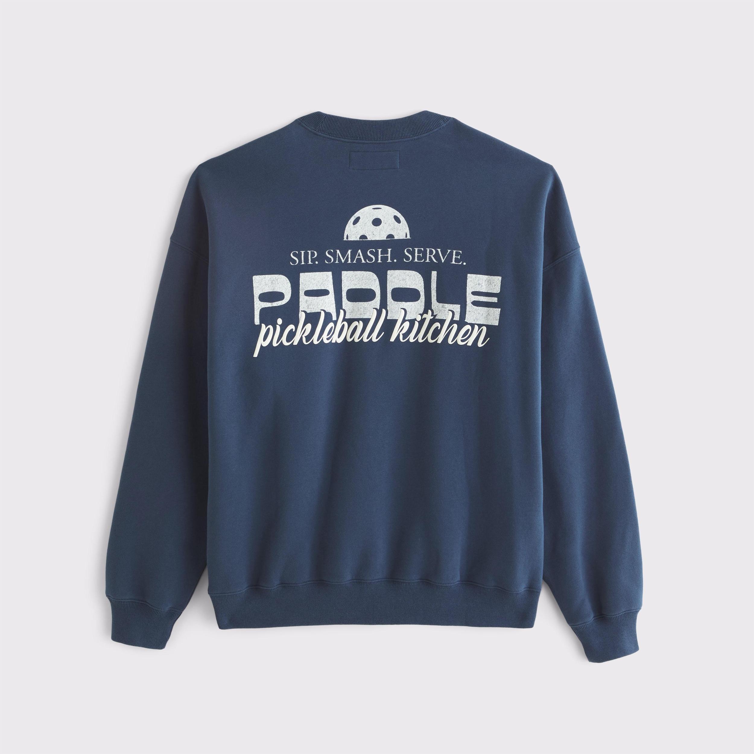 Sporty Graphic Crew Sweatshirt Product Image