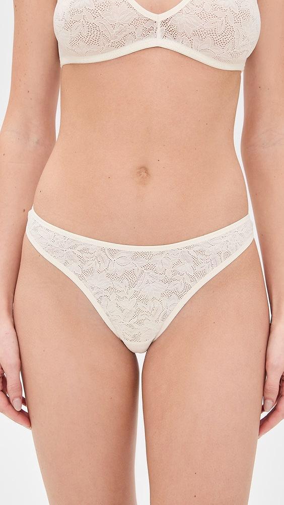 Eberjey Soft Stretch Recycled Lace Thong | Shopbop Product Image