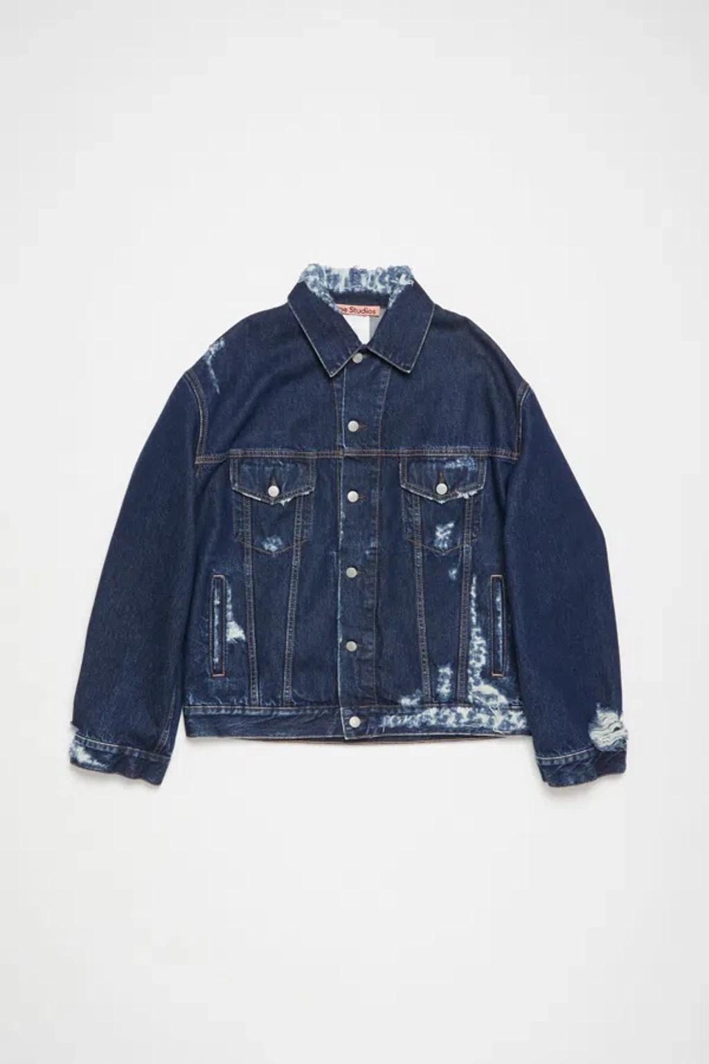 Distressed denim jacket - Relaxed fit Product Image