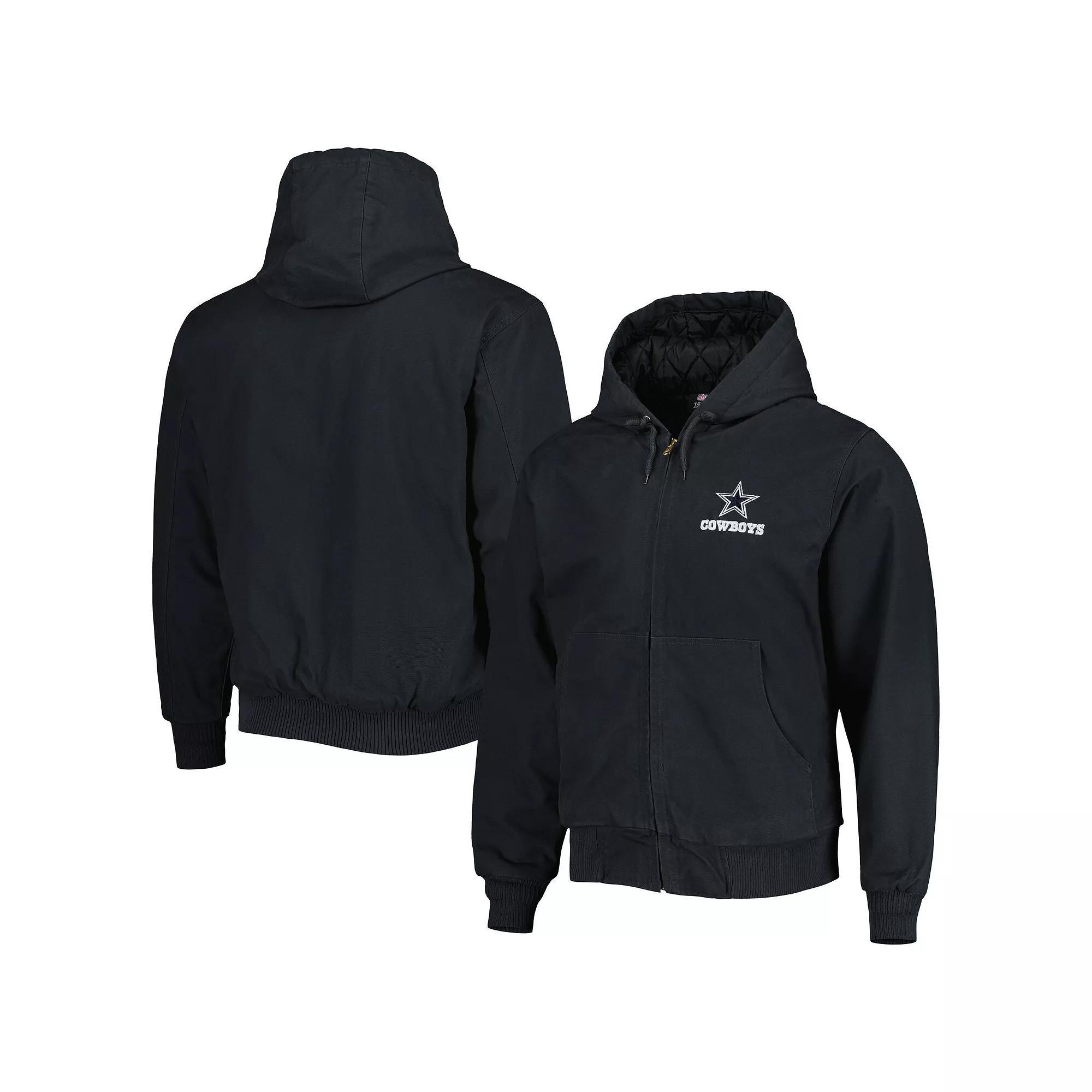 Men's Dunbrooke Charcoal Dallas Cowboys Big & Tall Dakota Canvas Hoodie Full-Zip Jacket, Size: XLT Product Image