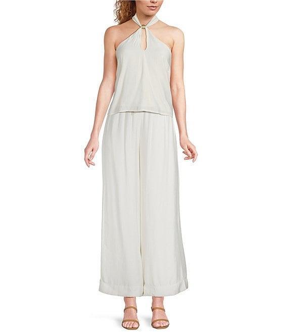 Lucy Paris Bea Flowy Flat Front Wide Leg Coordinating Pants Product Image