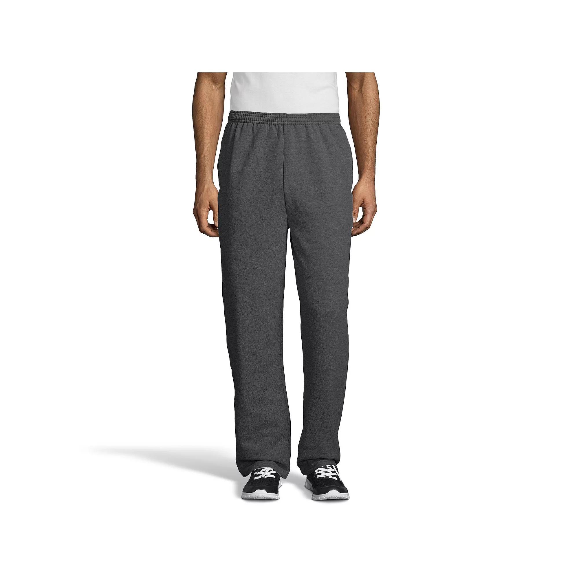 Men's Hanes® EcoSmart Fleece Sweatpants, Size: XL, Light Silver Product Image