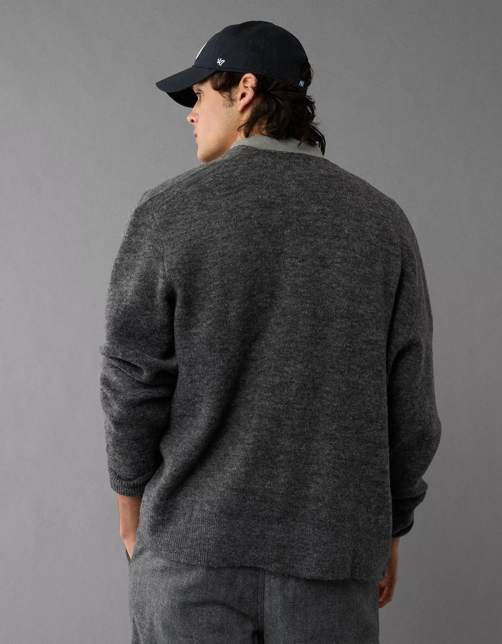 AE Long-Sleeve V-Neck Cardigan Product Image