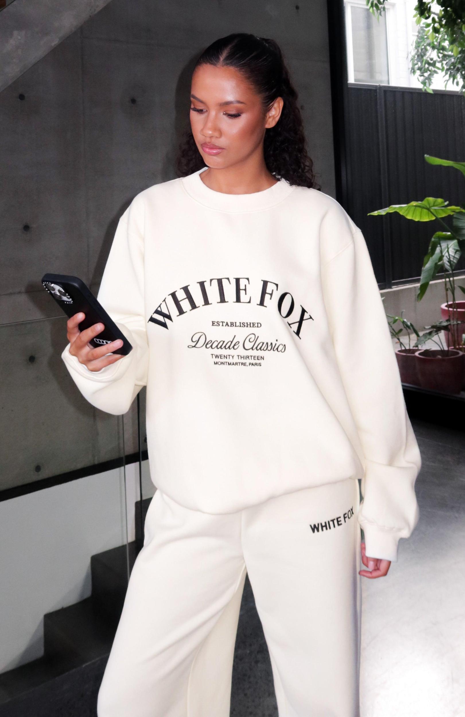 Decade Classics Essential Oversized Sweater Cream Product Image