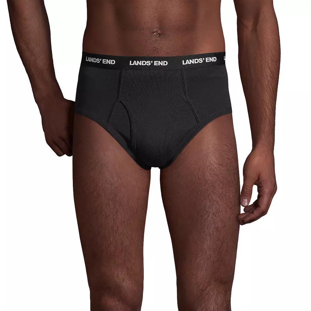 Big & Tall Lands' End 3-pack Knit Briefs, Men's, Size: 2XB, Gray Grey Product Image