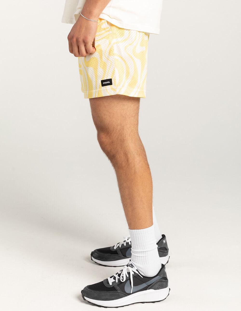 RSQ Mens 6" Mesh Shorts - RED COMBO Product Image