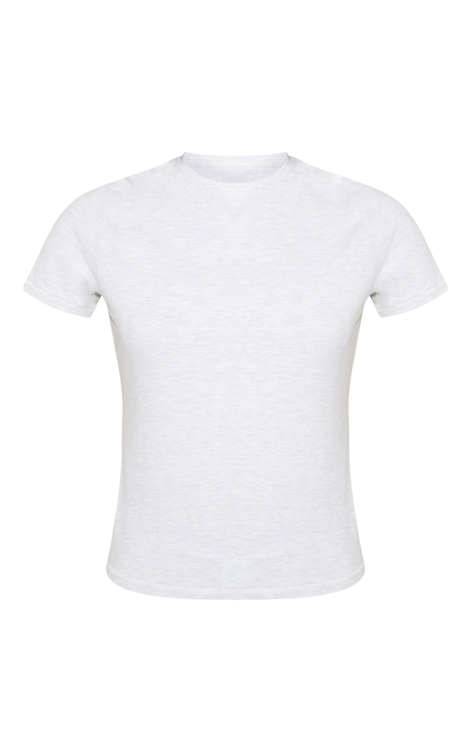 Grey Marl Jersey Short Sleeve Pj Top Product Image