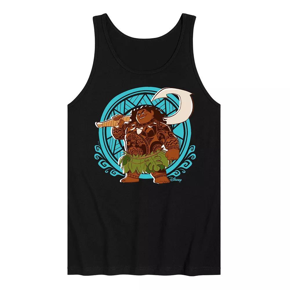 Disneys Moana Mens Pattern Maui Graphic Tank Top Product Image