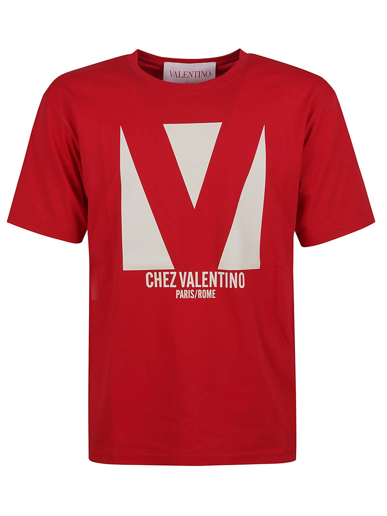 VALENTINO T-shirt Logo In Red Product Image