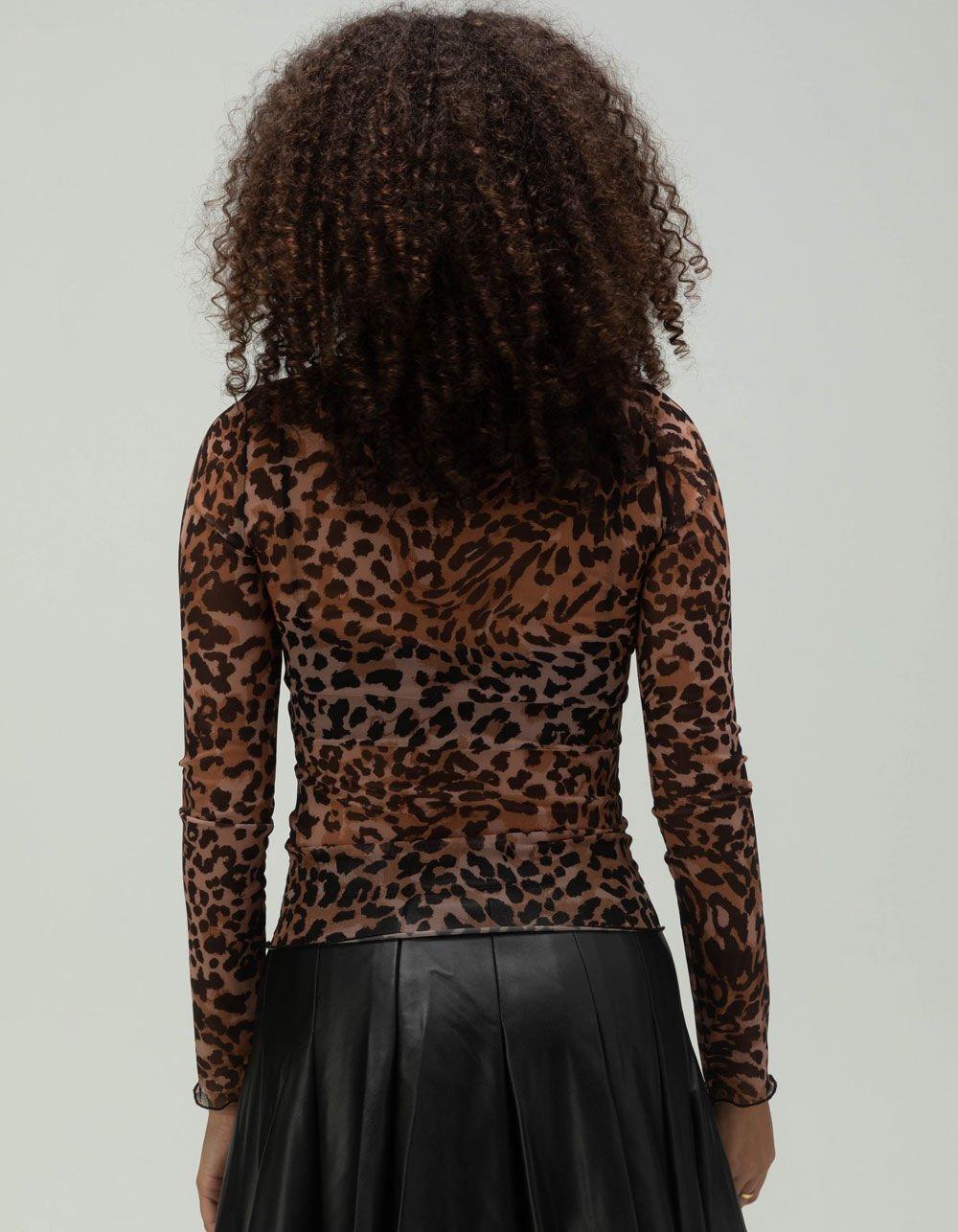 NOISY MAY Leopard Print Womens Top Product Image