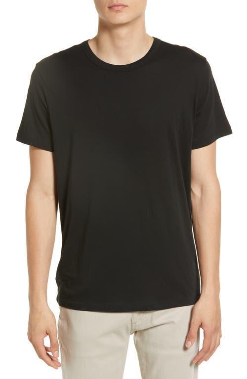 7 For All Mankind Men's Feather Weight Crewneck T-Shirt in Black at Nordstrom, Size X-Small Product Image