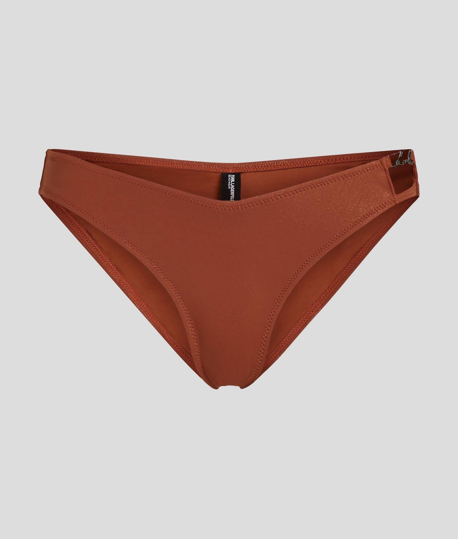 KARL SIGNATURE SHINY BIKINI BOTTOMS Product Image