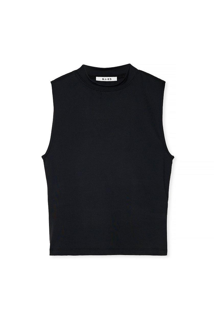 Body Hugging High Neck Top Product Image