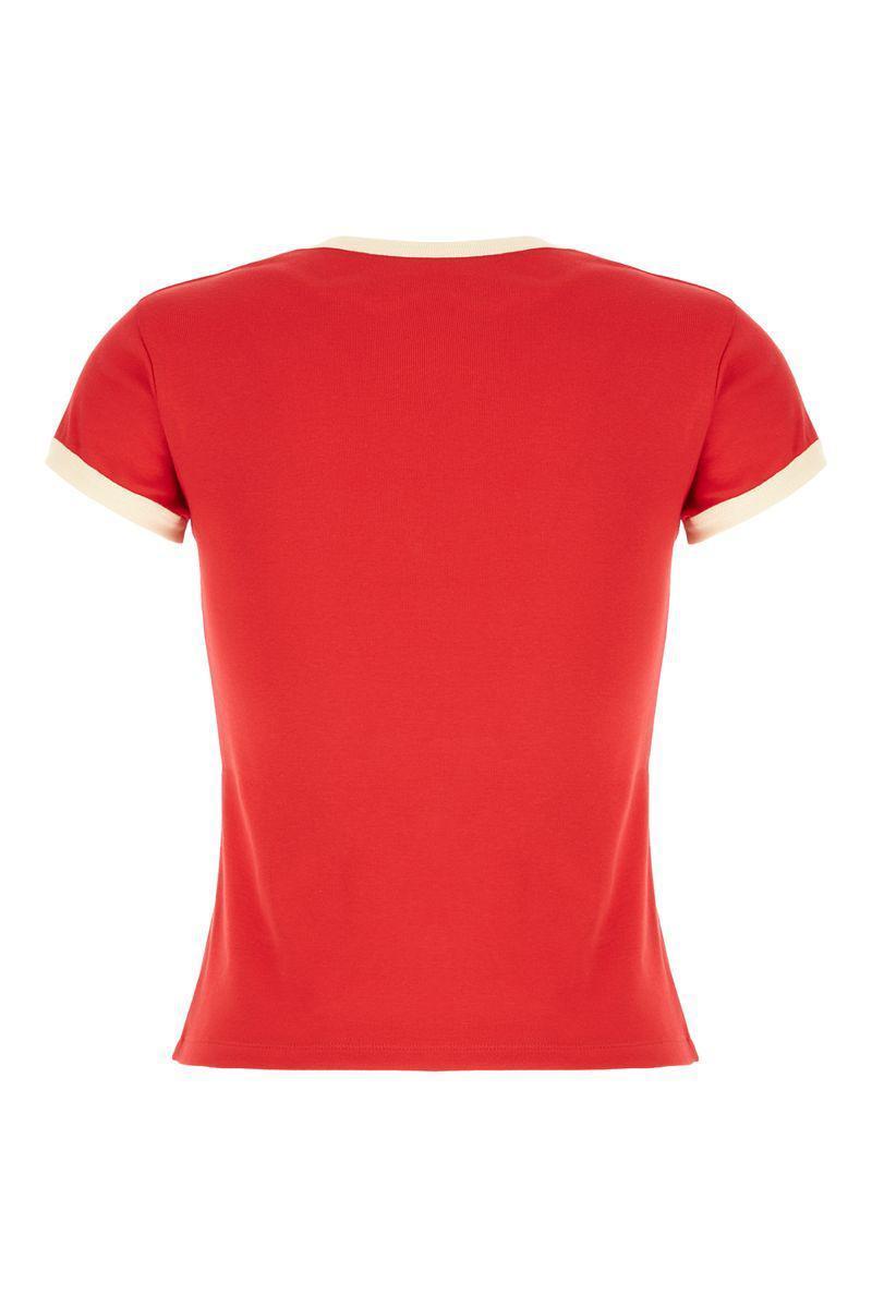 VALENTINO Garavani T-shirt In Betulla Red Product Image