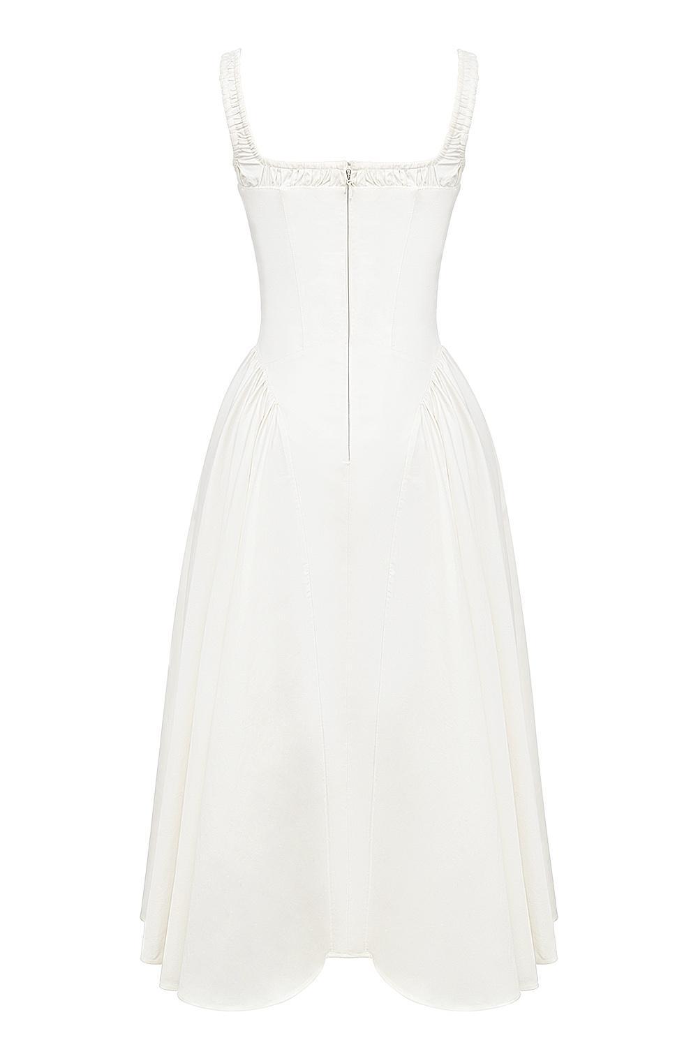 Dorothy  white cotton midi sundress Product Image