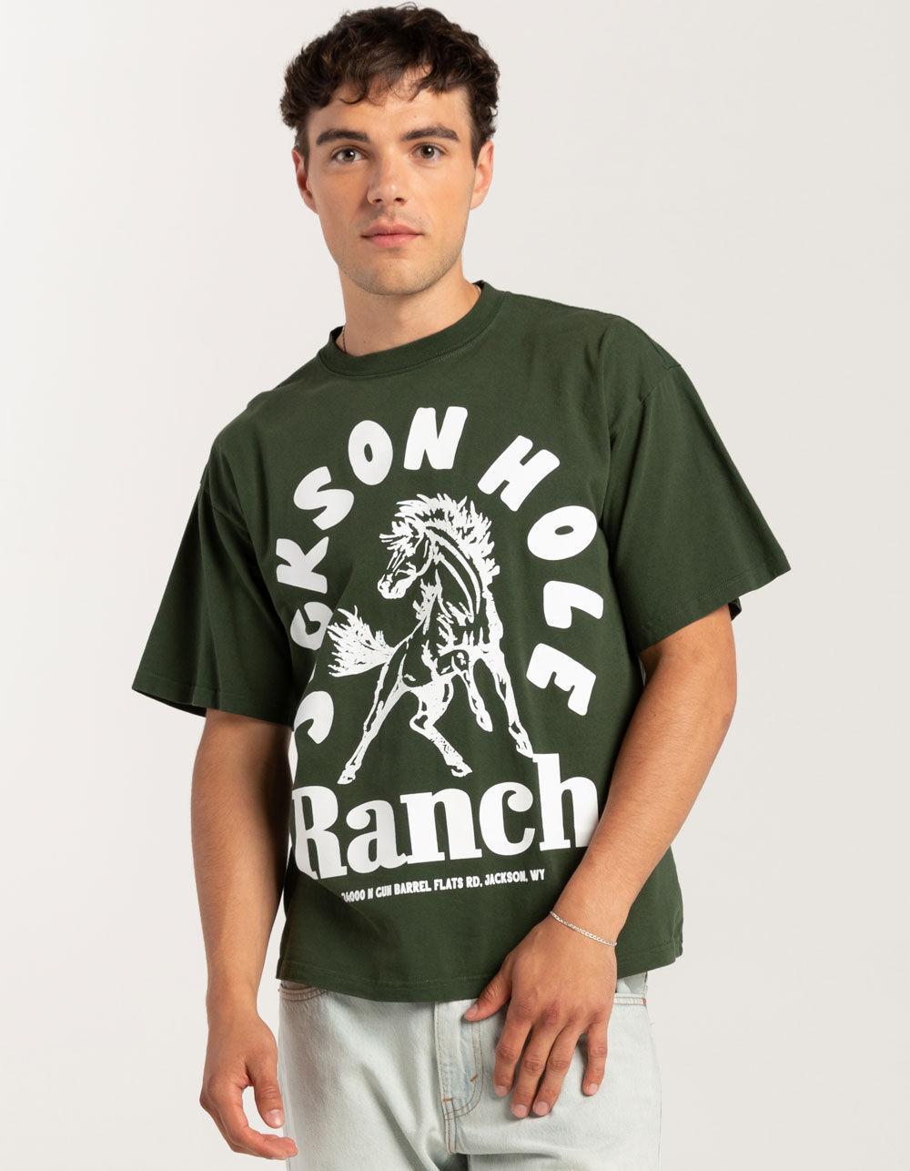 RANCH BY DIAMOND CROSS Canyon Mens Tee - GREEN Product Image