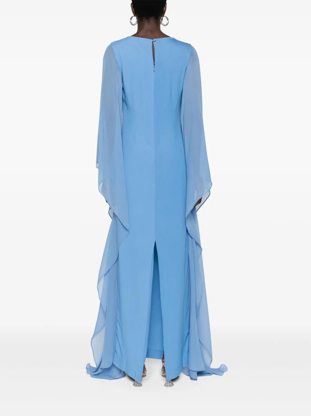 Adriatica sheer-sleeve gown  Product Image
