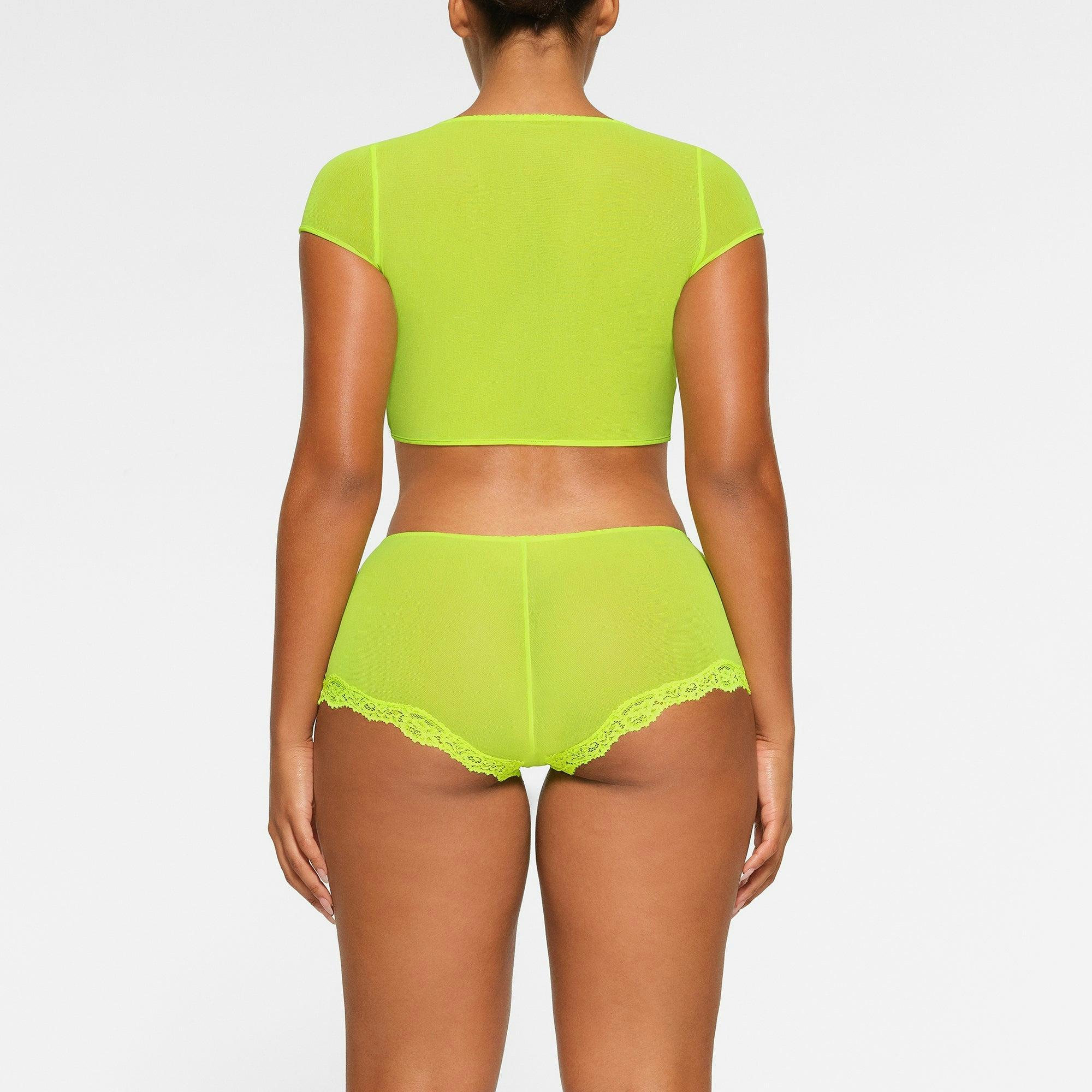 SUMMER MESH SUPER CROPPED TOP | HIGHLIGHTER Product Image