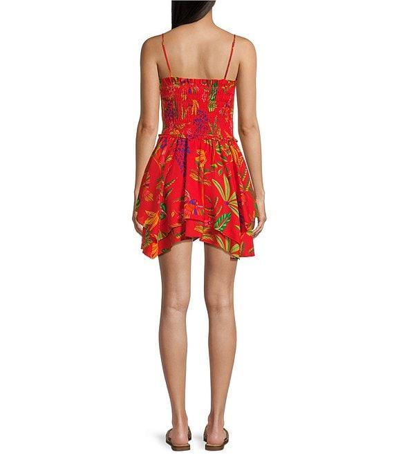 Chelsea & Violet Yvette Linen Sleeveless Smocked A-Line Dress Product Image