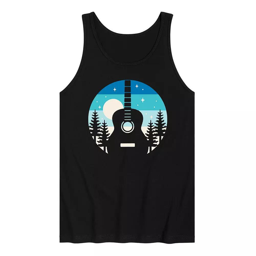 Mens Retro Guitar Nature Tank Top Product Image