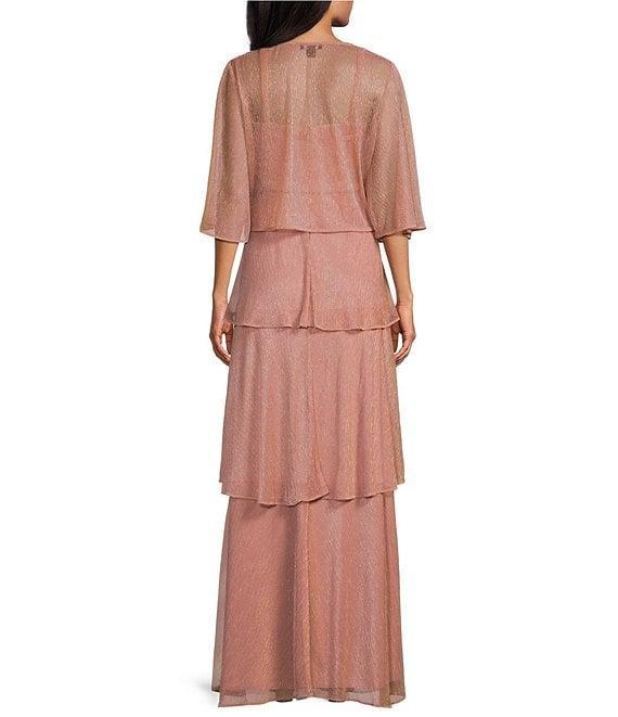 Le Bos 2-Piece Pleated Bodre Jacket Dress Product Image